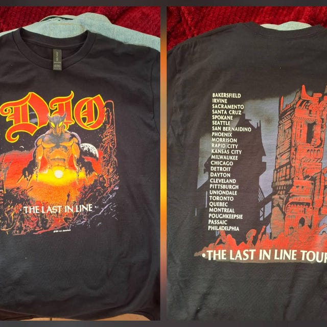 Dio Last in Line Tour VTG 80sheavy Metal Rock Band Concert Music