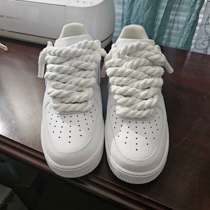 Super Chunky Thick Braided Rope AF1 Shoelaces for Air Force 1