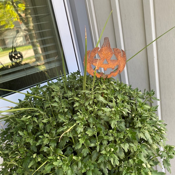 Halloween Garden Stake | Pumpkin Halloween Garden Decor | Garden Gifts ...