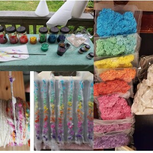 Hand-dyed Silk TissueGauze Fabric increments sold in 1 Metre - THE BLUES 4.5momme 1.1 Yard
