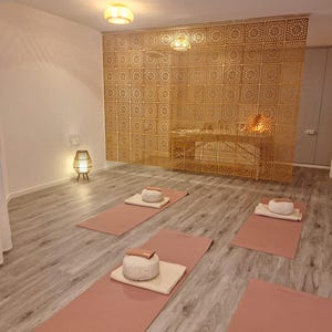 Suspended separating screen, Handing wall dividers, Room Divider Panels, Wooden Modular Wall, Hanging Room Partition, Modern Interior Panels