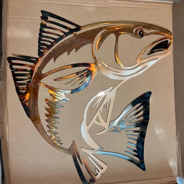Redfish Red Fish Fishing Lake Ocean Beach House | Metal Fishing