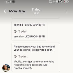 sandrine adicionaram uma foto da sua compra