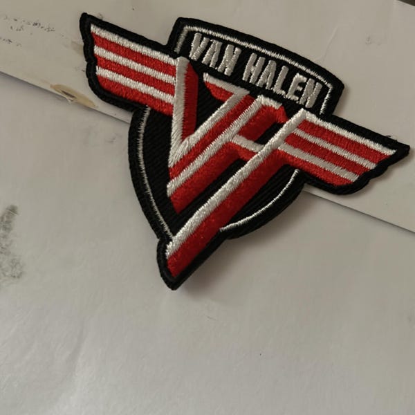 AC/DC Patch, Iron on Embroidered 3.75' X 5.25