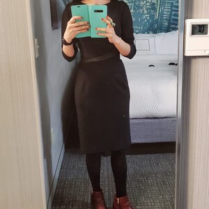 Black Casual Dress Business Dress Work Dress Pencil Dress LIRA