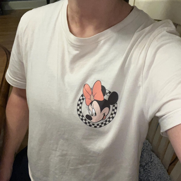 Retro Disney Pocket Size Print Shirts, Mickey Checkered Shirt, Family ...