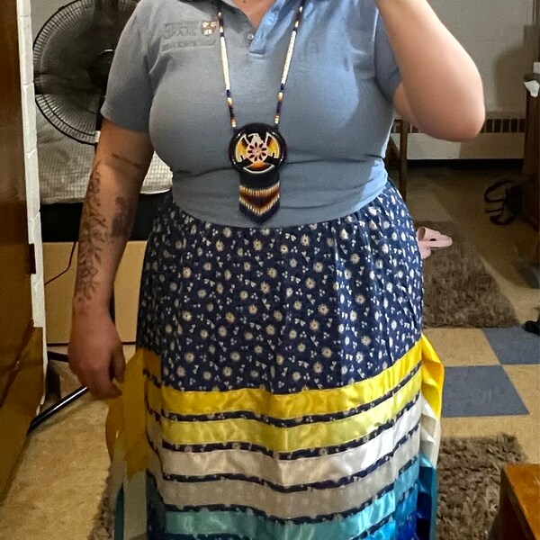 Black Cow Hyde Ribbon Skirt - Etsy