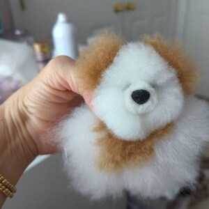 ハンドメイドベビーアルパカテディベアキーホルダー | 柔らかい