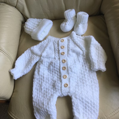 A primrose Romper Knitting Pattern for Reborn Doll 16 22 or 0-3 Mth Old ...