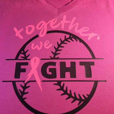 Baseball Breast Cancer SVG Toether We Fight Digital Design for ...