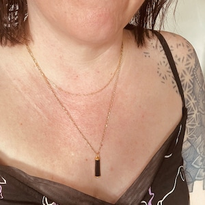 Customer photo from Oleander527, Raw Black Tourmaline Necklace