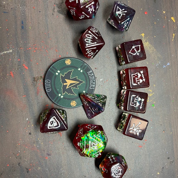 Melee Ranger Dice Set Ranger Danger Exclusive 11 Dice Set | DND DICE Designed for Archers ...
