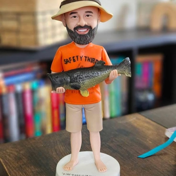 Custom Bobbleheads Fishing Bobble Heads For Day For Boss [21087