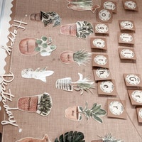 BOHO BOTANY Birthday Display, Birthday Chart, Plants Themed Classroom ...