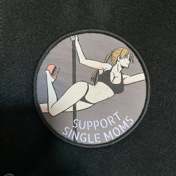 Morale Patch Anime 'Support Single Moms' - Weeb Army Panzer Girl Pinup, Nuovo - Foto 3