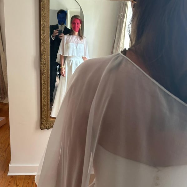 Embellished Boat Neck Sheer Top