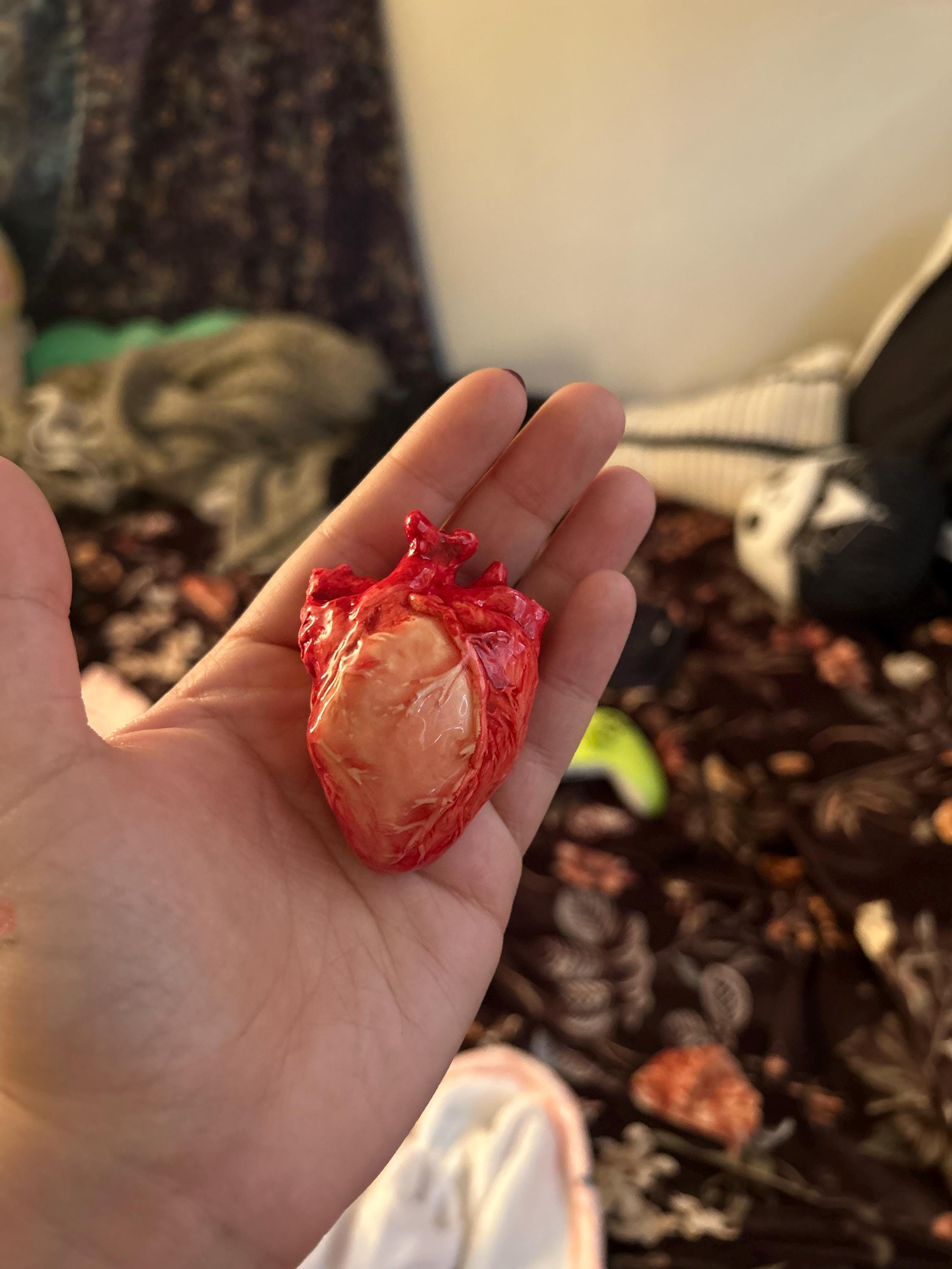 Life Size Human Heart,Handmade Heart,Realistic Heartc,Bloody Heart