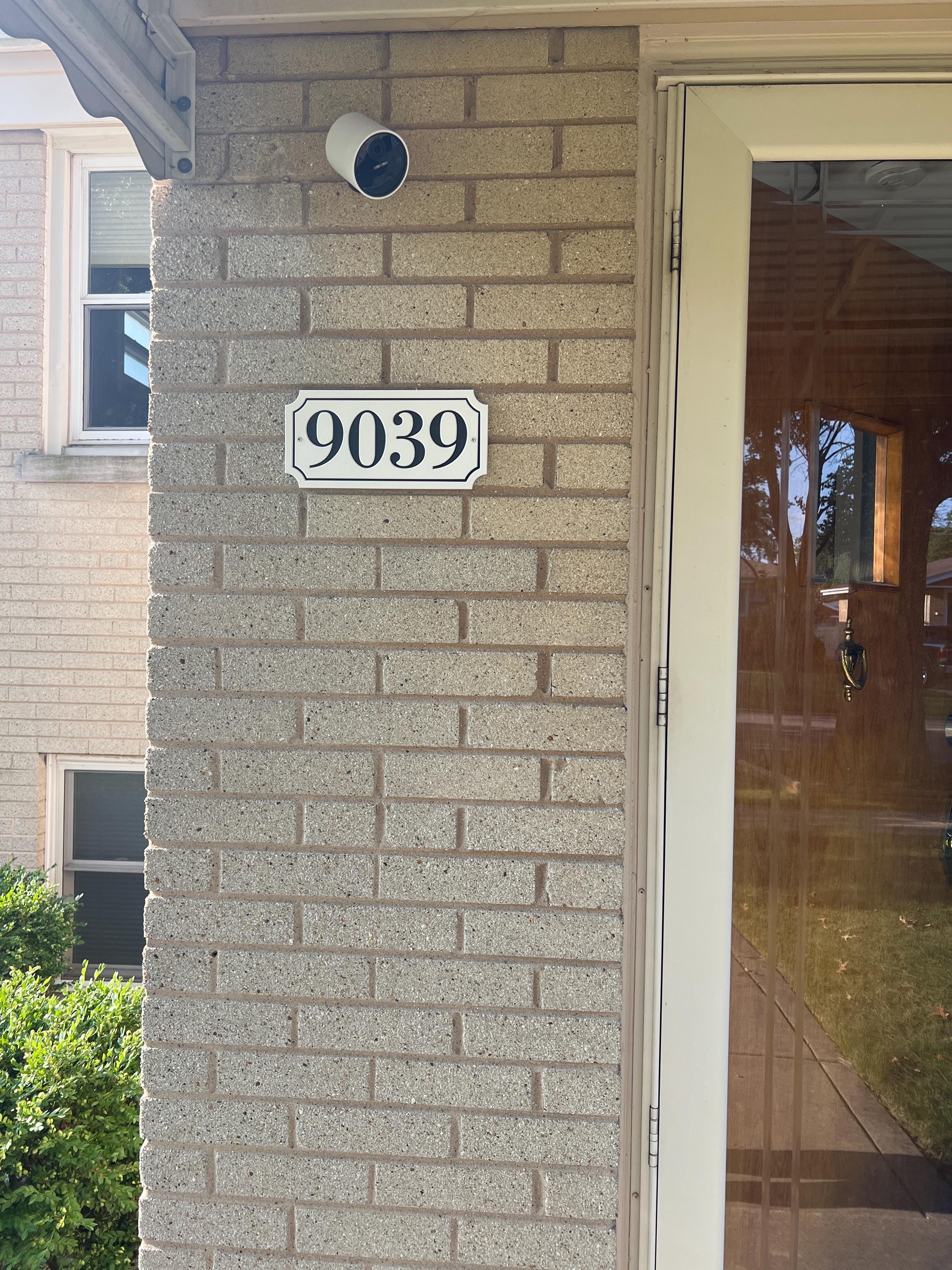 House Numbers Plaque Medium Address Plaque Vertical Custom House Numbers Signs Horizontal HDPE Plastic Weather-Resistant