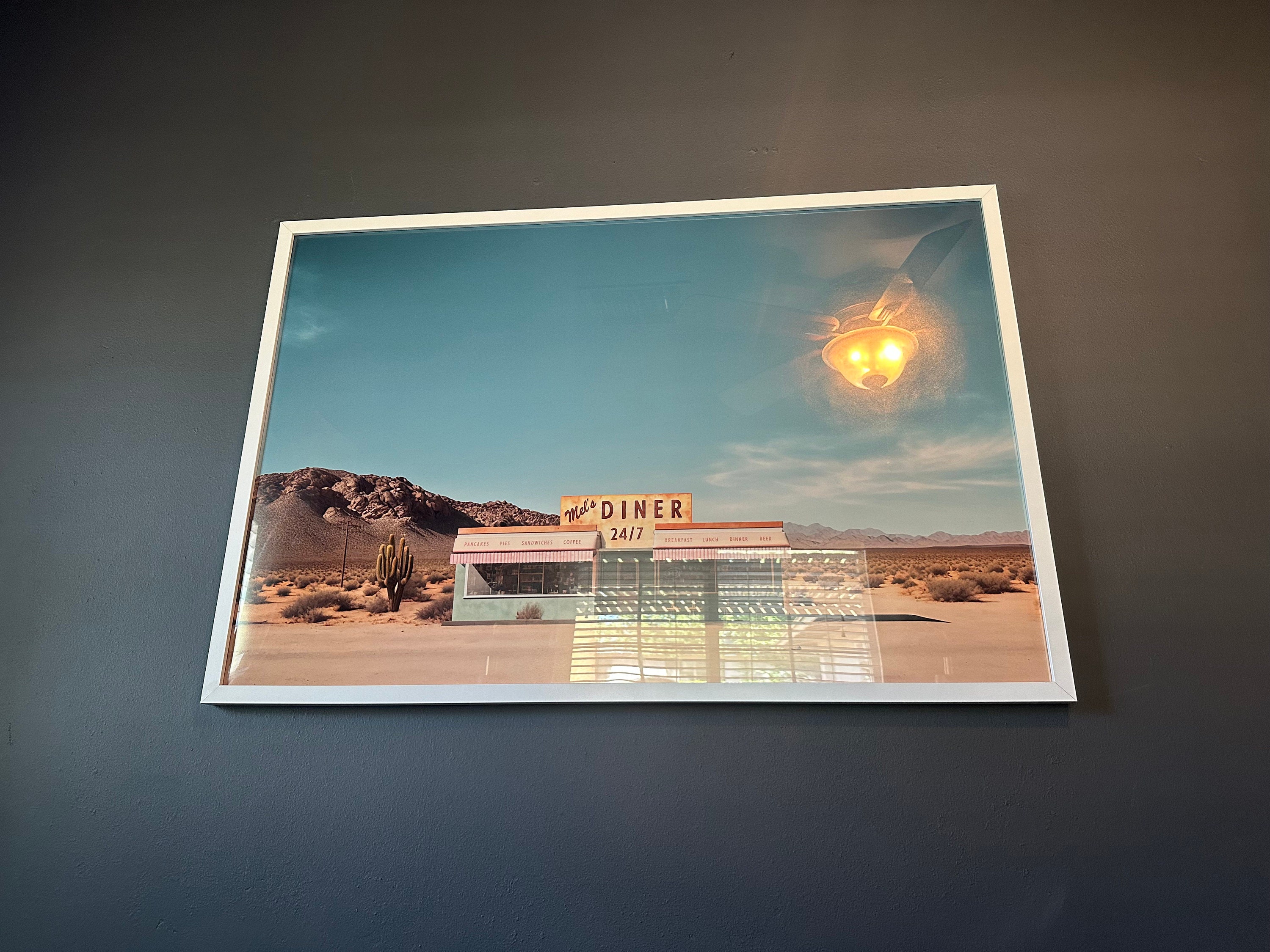 Roadside Remains #1 of 7 - Mel's Diner, Desert Landscape Art, Southwestern Decor, Western Wall Art, Photography Print, Vintage Retro Poster