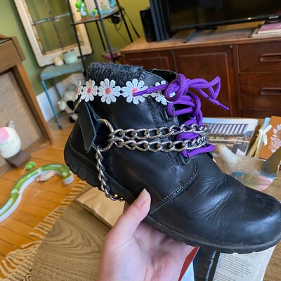 Unisex Stainless Steel Twist Chain Leather Bootstrap Double - Etsy