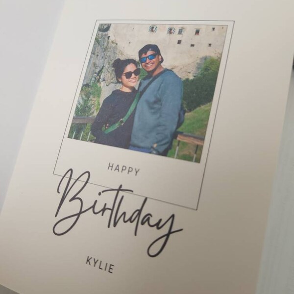 Custom Photo Card, Custom Picture, Personalisable, Custom Card ...
