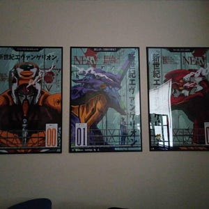 Neon Genesis Evangelion Poster Set, Vintage Anime Manga Art - Etsy