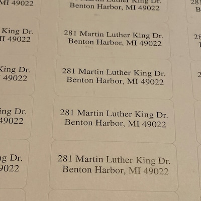Personalized Return Address Label 100-430 Labels Custom Address Labels ...