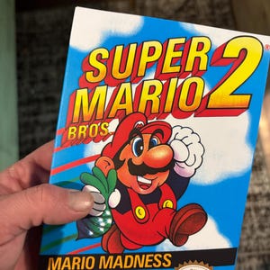 Super Mario Bros 2 - Replacement Box, Manual, Dust Cover