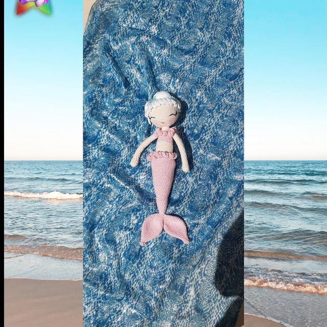 人魚のあみぐるみ人形の編み図 - Etsy 日本