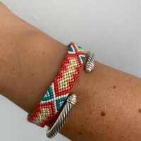 CUSTOM MADE Aztec Friendship Bracelet, Aztec/tribal Pattern, Woven ...