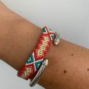CUSTOM MADE Aztec Friendship Bracelet, Aztec/tribal Pattern, Woven ...