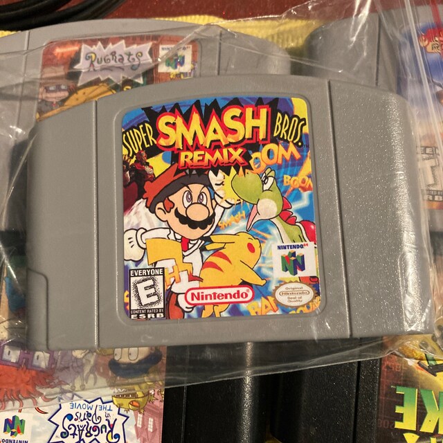 Smash Remix V 1.2.2 W/ Sheik New N64 Super Smash Bros. Nintendo 64  Cartridge FREE SHIPPING 