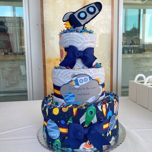 space diaper cake