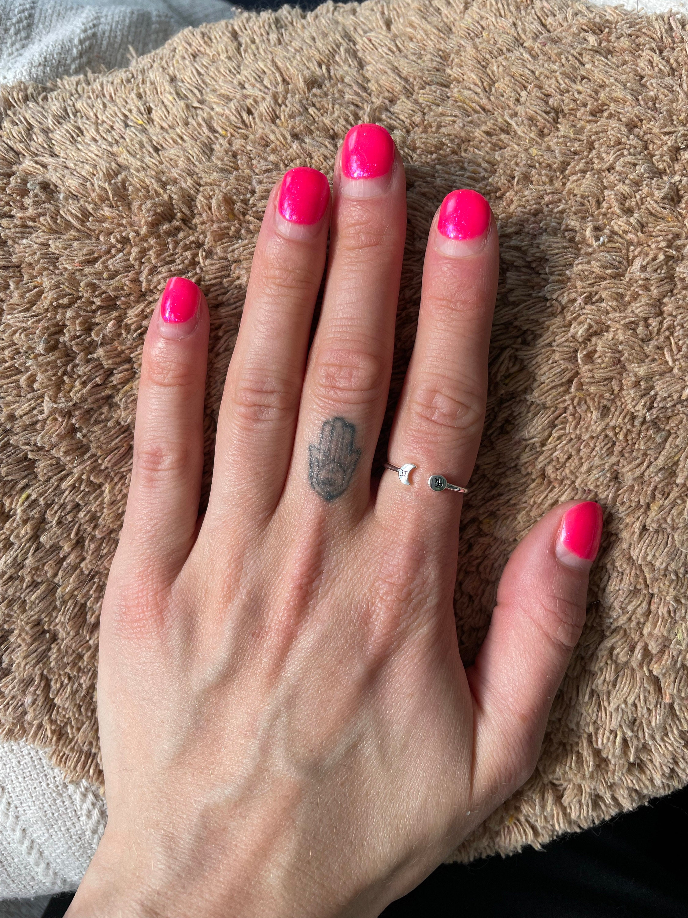 925 Silver Sustom Zodiac Constellation Ring•Custom Ring•Sun and Moon ring•Zodiac ring•Night and Day Ring•Couple ring