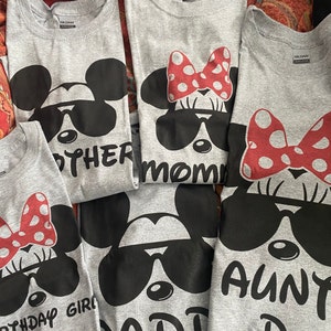 Disney Birthday Shirt, Mickey Mouse Birthday Shirt, Matching Disney ...