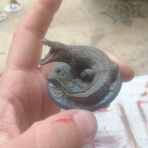 ワニのミニチュア | 沼地のワニのフィギュア | モンスター | 獣