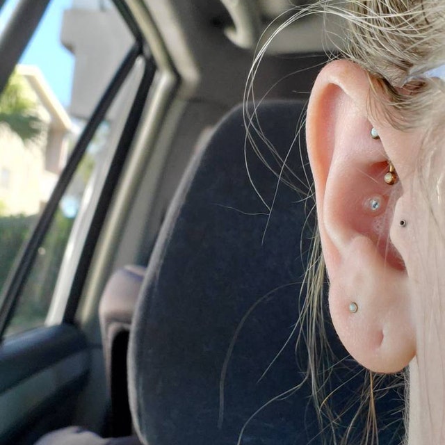 Piercing Retainers Glass Curved or Straight Eyebrow Lip Ear Etc Etsy UK
