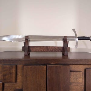 ERMMZHZW Supporto Per Spada Laser Supporto Per Spada Katana Supporto Per Coltello Da Samurai Espositore Da Scrivania In Legno Acrilico Supporto Orizzontale Per (doppio Decker - Foto 9