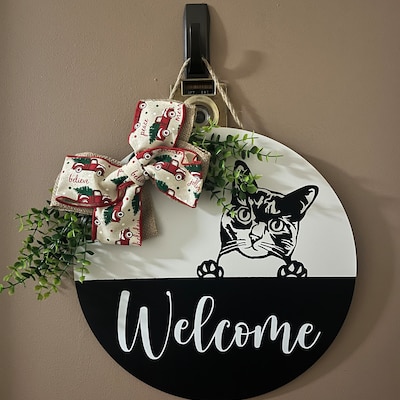 Personalized Autumn Cat Dog Door Sign - Up to 5 Pets - Best Gift For Cat/Dog Lover - 6A1NG6 main image 1