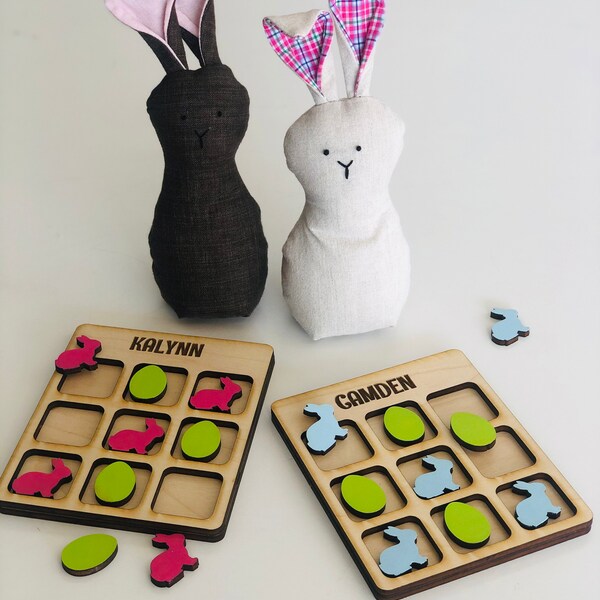 Easter Tic Tac Toe SVG ONLY Glowforge Tested, Bunny, Eggs, Laser Cut ...