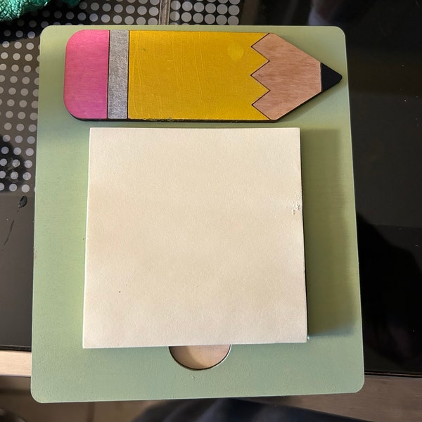 Teacher Pencil Sticky Note SVG | Laser Cut File - Etsy