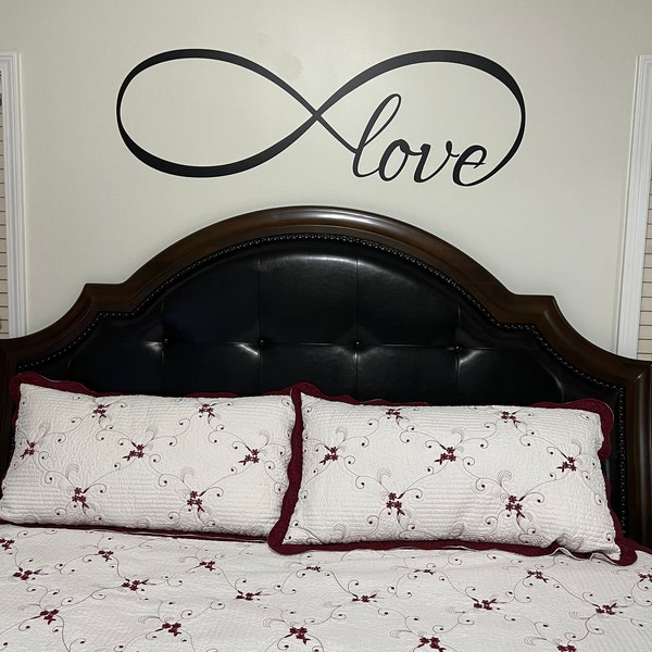 Love Infinity Master Bedroom Wall Sticker Vinyl Lettering Quote Decal ...