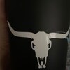 Texas Longhorn Cow Skull Stencil - Reusable 14.5" X 8" Mylar Wall Art Template For Painting