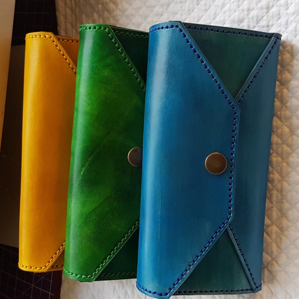 Long Wallet Woman Purse Leather Pattern / PDF Leather Pattern - Etsy