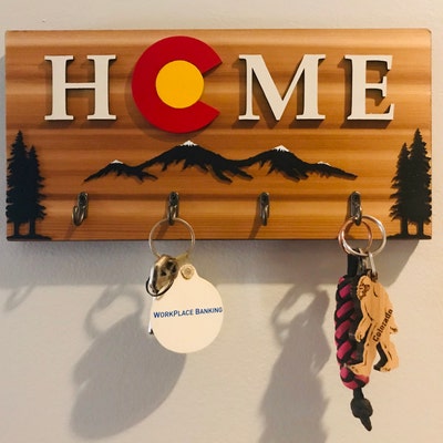 Colorado Key Holder Colorado Gift Colorado Wood Flag Colorado Wall Art ...