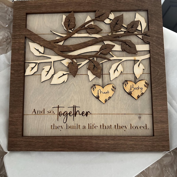 I Will Never Leave You - Gift For Couples, Husband Wife - Personalized Shaped Door Sign