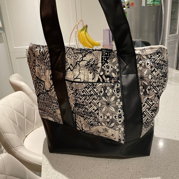 Martha Market Bag Sewing Pattern PDF | Reusable Grocery Tote Tutorial ...