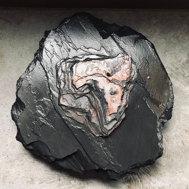 Natural Stone Oil Candles by SpiritRockCandles on Etsy