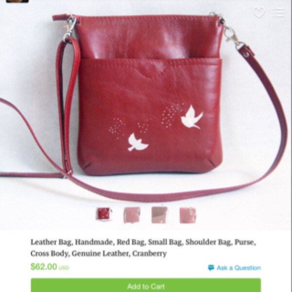 Rose Shoulder Bag in Wine