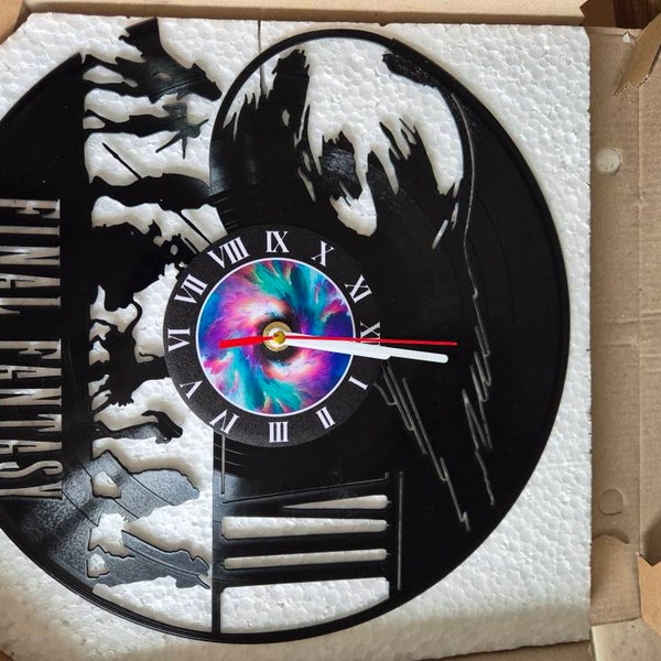 Vinyl Clock Featuring Cora.line Jones, Spooky Decor Halloween, Handmade ...